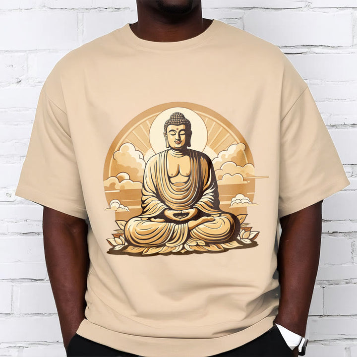 	 Piedras de Buda Sol Nubes auspiciosas Camiseta de Buda - image 2