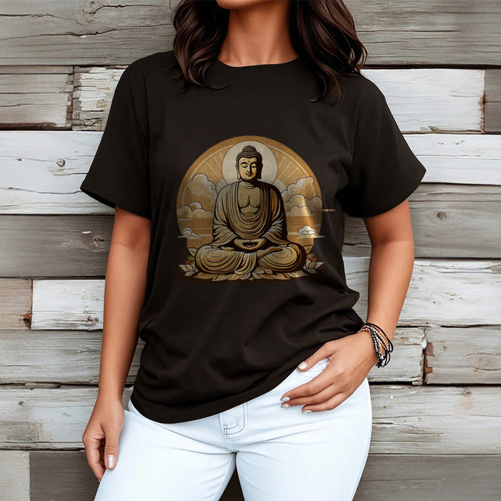 	 Piedras de Buda Sol Nubes auspiciosas Camiseta de Buda - image 9