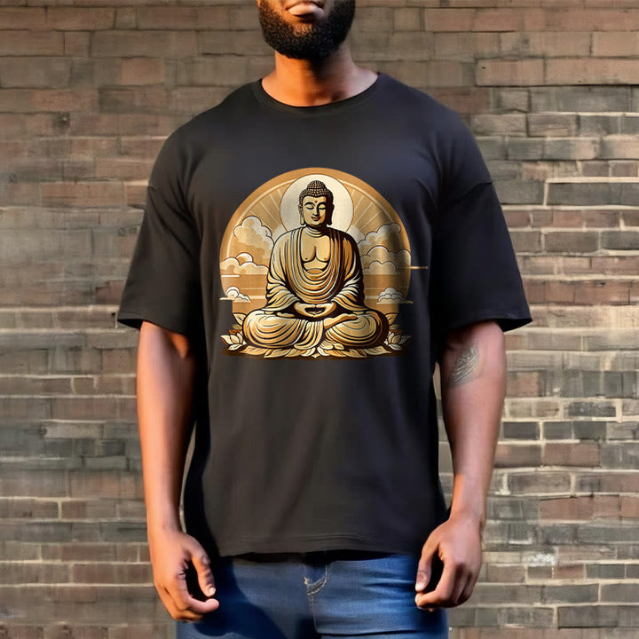 	 Piedras de Buda Sol Nubes auspiciosas Camiseta de Buda - image 8