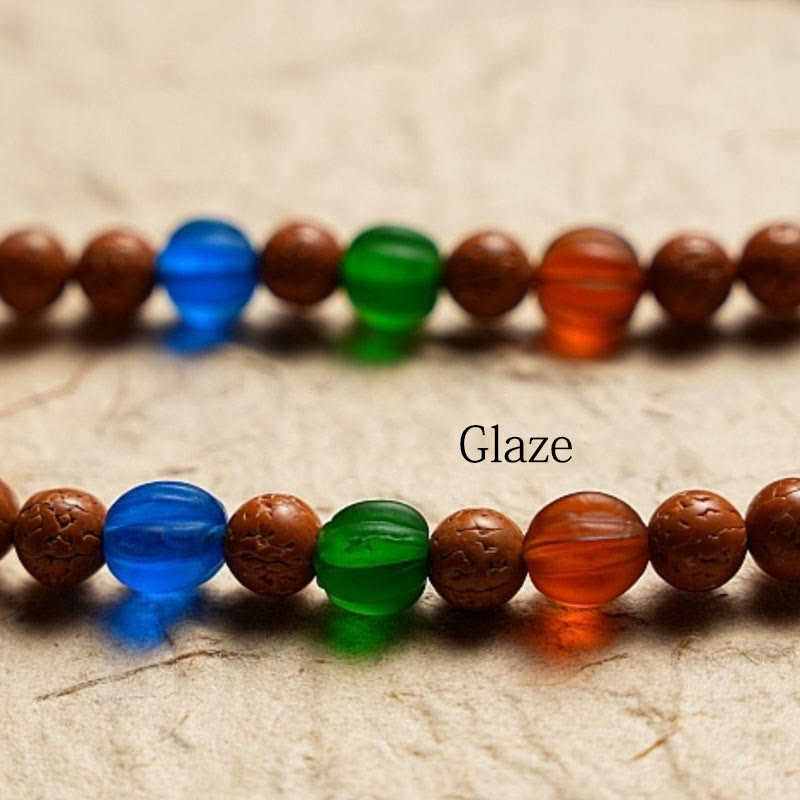 Pulsera de la paz y la sabiduría con 108 cuentas de Mala de semillas de Bodhi del Tíbet y Buddha Stones