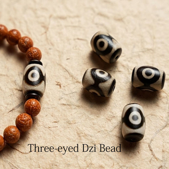 Pulsera de la paz y la sabiduría con 108 cuentas de Mala de semillas de Bodhi del Tíbet y Buddha Stones