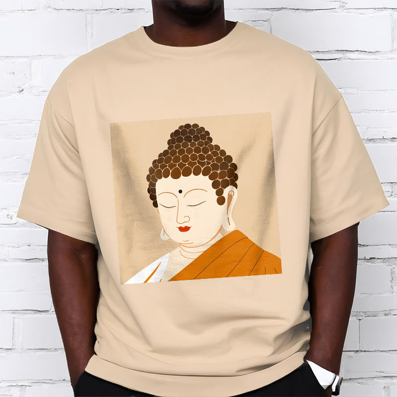 	Camiseta de Buda con Piedras, Ojos Cerrados y Relajación - image 9
