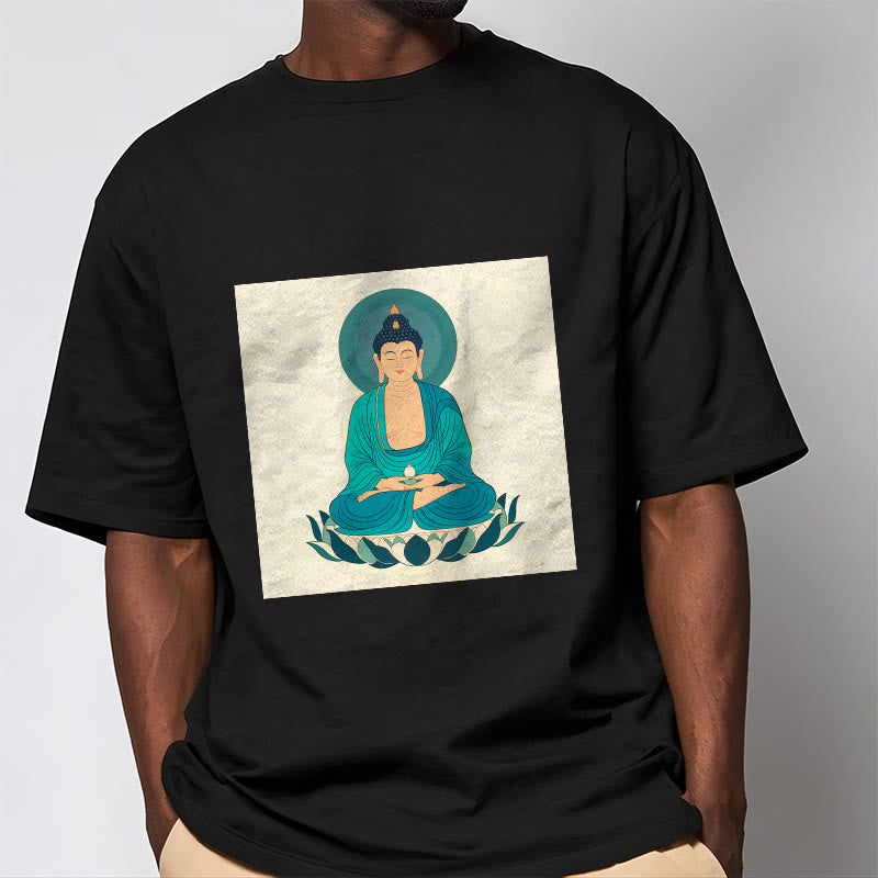 Buddha Stones Loto Meditación Buddha Camiseta T-shirt - image 10