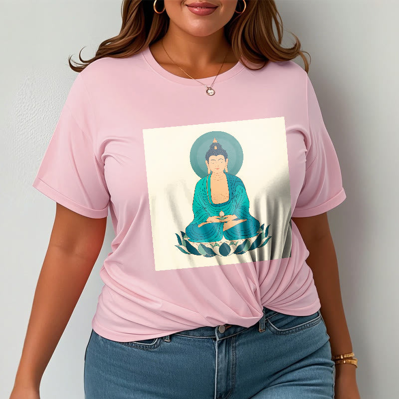 Buddha Stones Loto Meditación Buddha Camiseta T-shirt - image 14