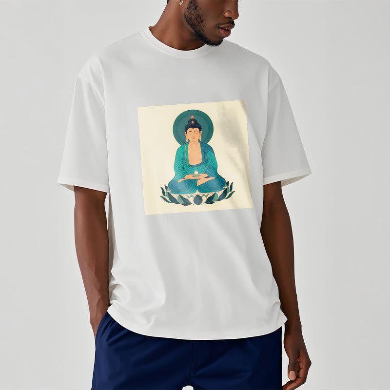 Buddha Stones Loto Meditación Buddha Camiseta T-shirt - image 7