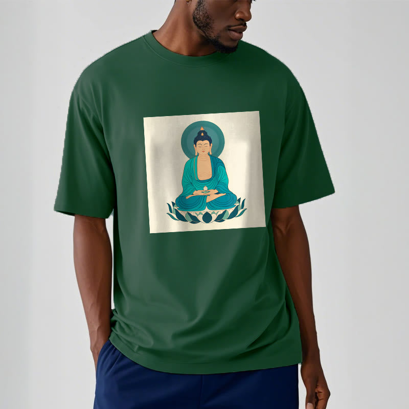 Buddha Stones Loto Meditación Buddha Camiseta T-shirt - image 4