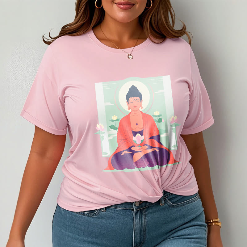 Camiseta de meditación de loto de Buddha Stones - image 12