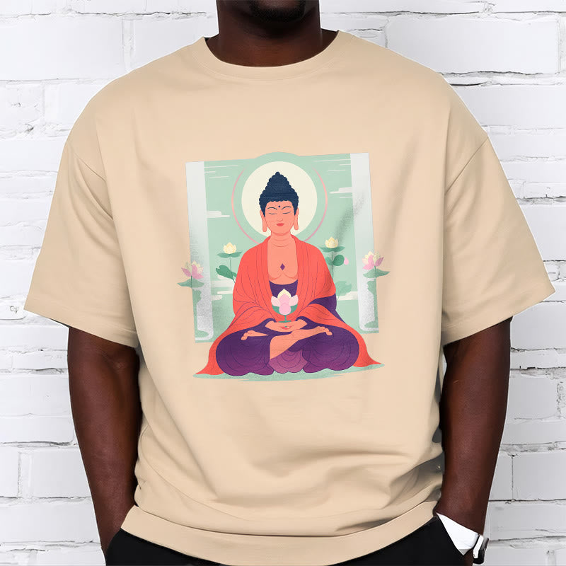Camiseta de meditación de loto de Buddha Stones - image 18