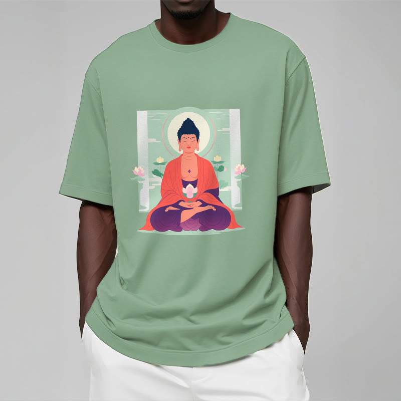 Camiseta de meditación de loto de Buddha Stones - image 16