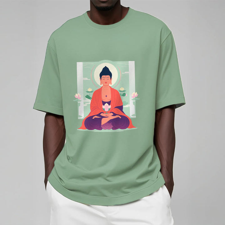 Camiseta de meditación de loto de Buddha Stones - image 16