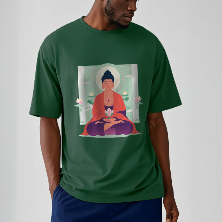 Camiseta de meditación de loto de Buddha Stones - image 5