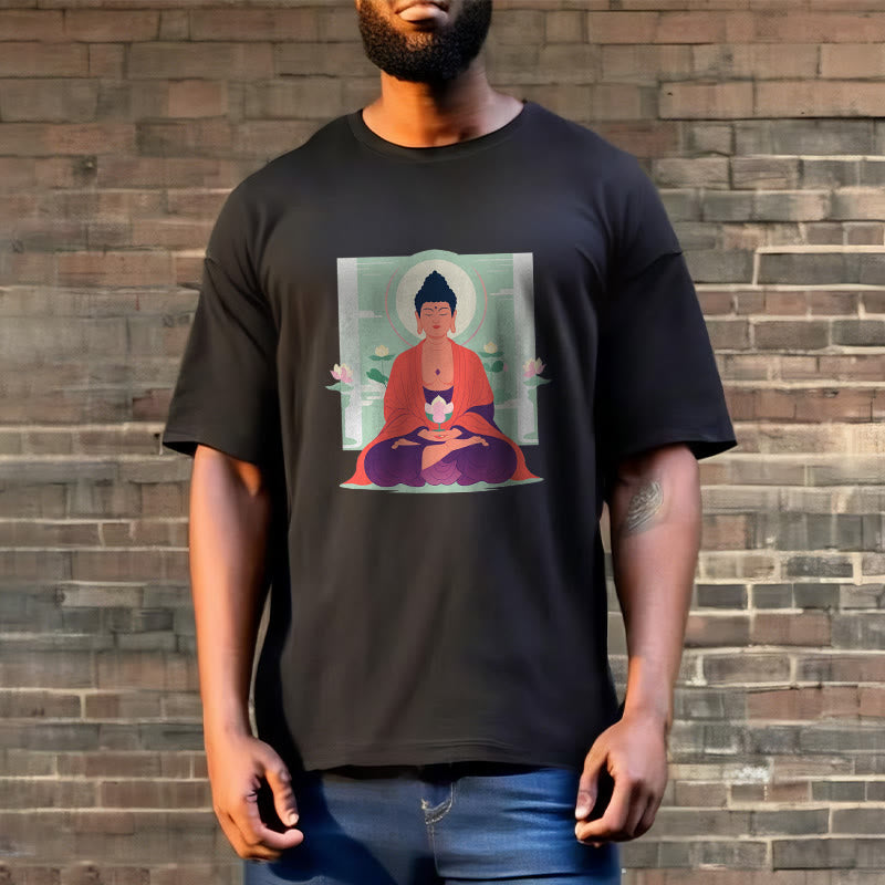 Camiseta de meditación de loto de Buddha Stones - image 9