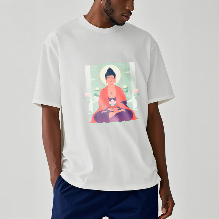 Camiseta de meditación de loto de Buddha Stones - image 3