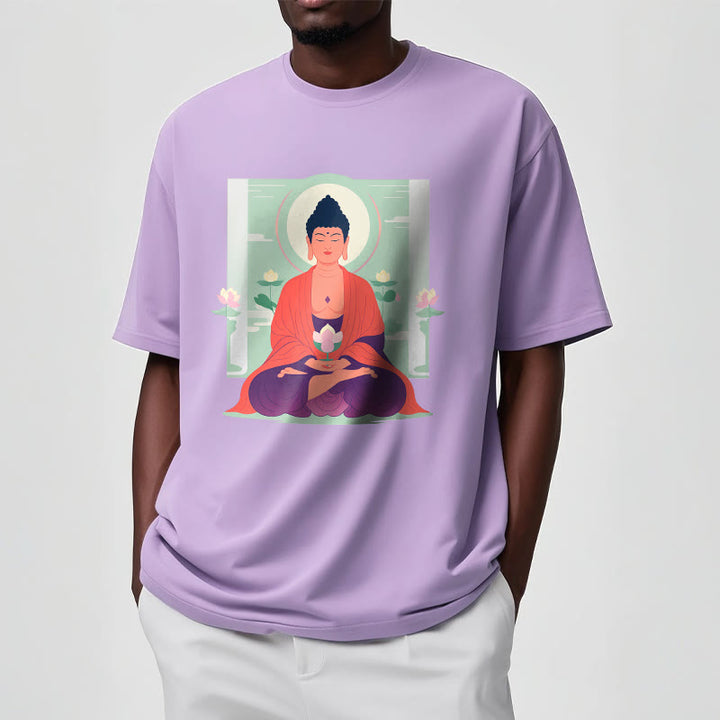 Camiseta de meditación de loto de Buddha Stones - image 14