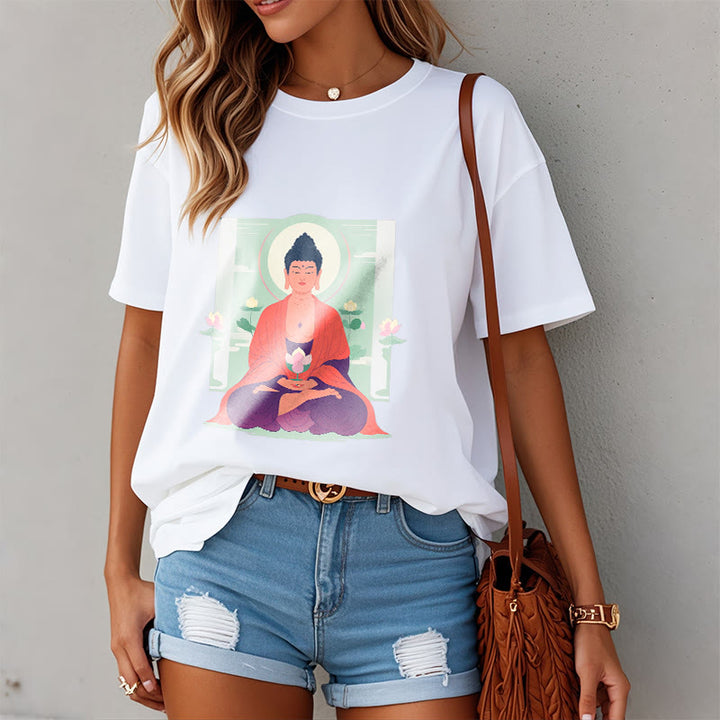 Camiseta de meditación de loto de Buddha Stones - image 2
