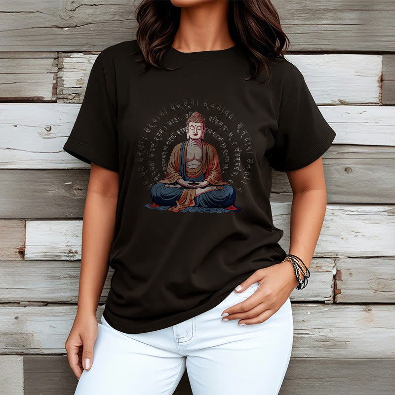 Buddha Stones Sánscrito Corazón Sutra La Forma No Es Otra Que Vacío Camiseta - image 7