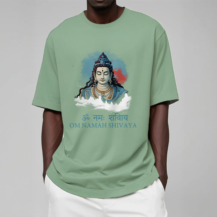 Buddha Stones Camiseta sánscrita OM NAMAH SHIVAYA con nubes coloridas - image 15