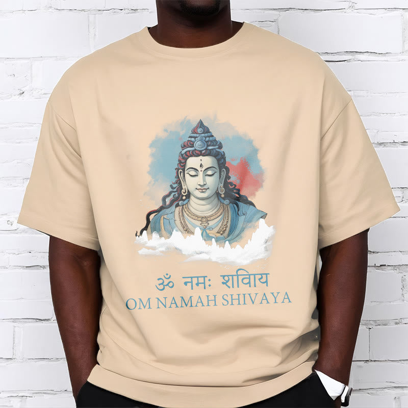 Buddha Stones Camiseta sánscrita OM NAMAH SHIVAYA con nubes coloridas - image 9