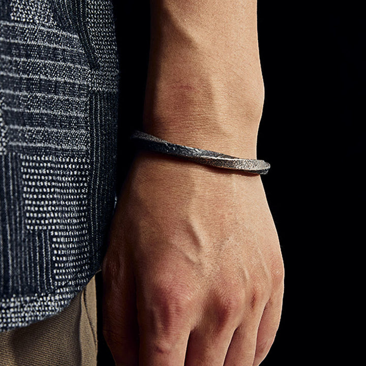 Brazalete brazalete con Buddha Stones en plata de ley 999 estilo retro con lazo Möbius y amor eterno - image 8