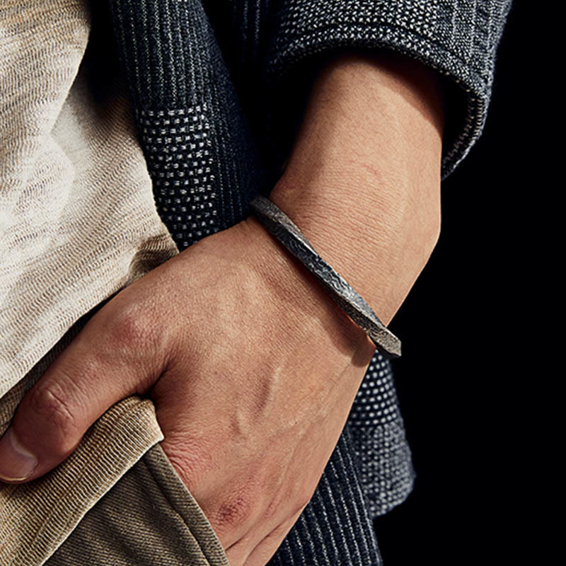 Brazalete brazalete con Buddha Stones en plata de ley 999 estilo retro con lazo Möbius y amor eterno - image 6