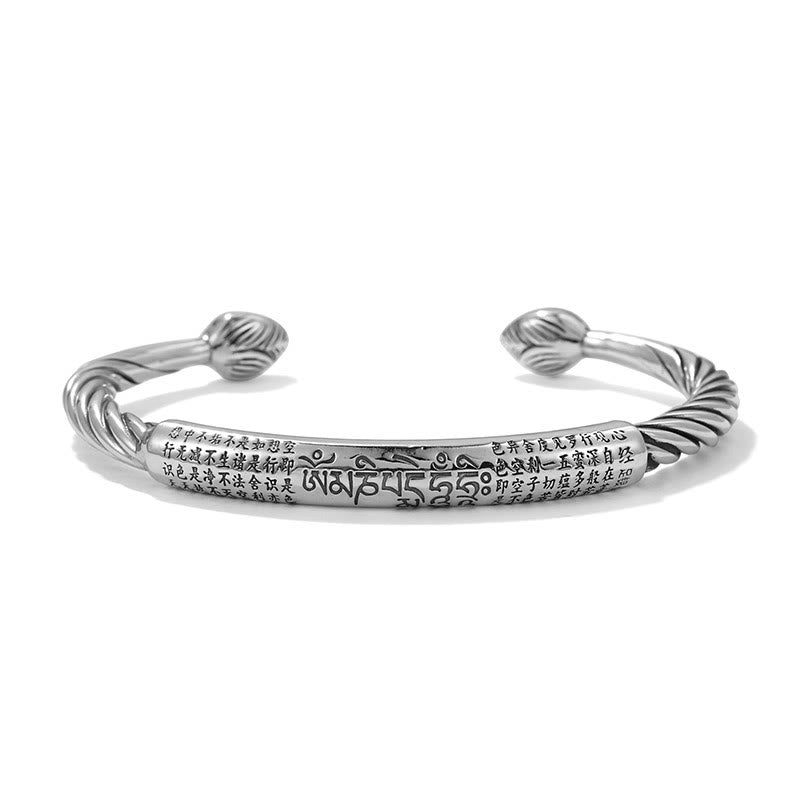 Pulsera de protección de loto con diseño trenzado de seis palabras verdaderas de Buddha Stones