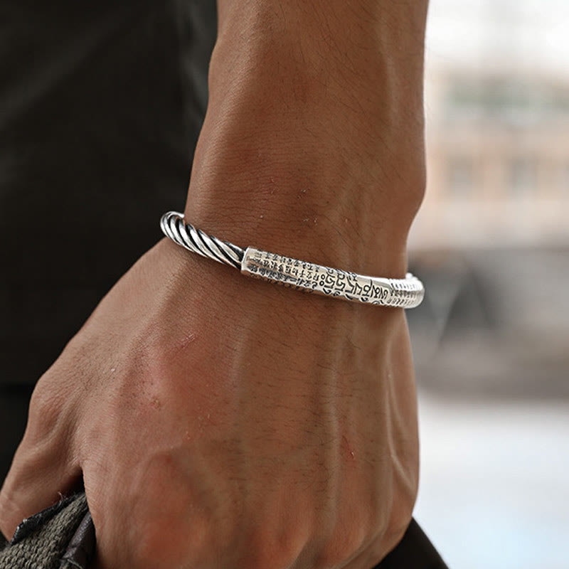 Pulsera de protección de loto con diseño trenzado de seis palabras verdaderas de Buddha Stones
