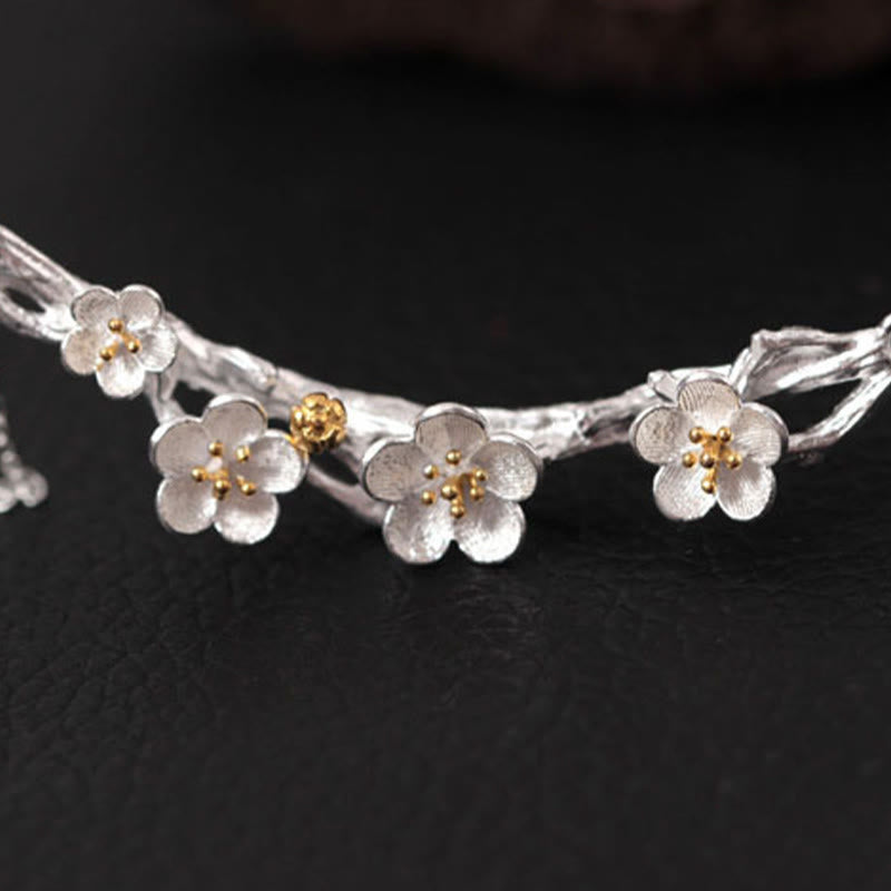 Collar con colgante de Buddha Stones en plata de ley 925 con protección de seno de ciruela