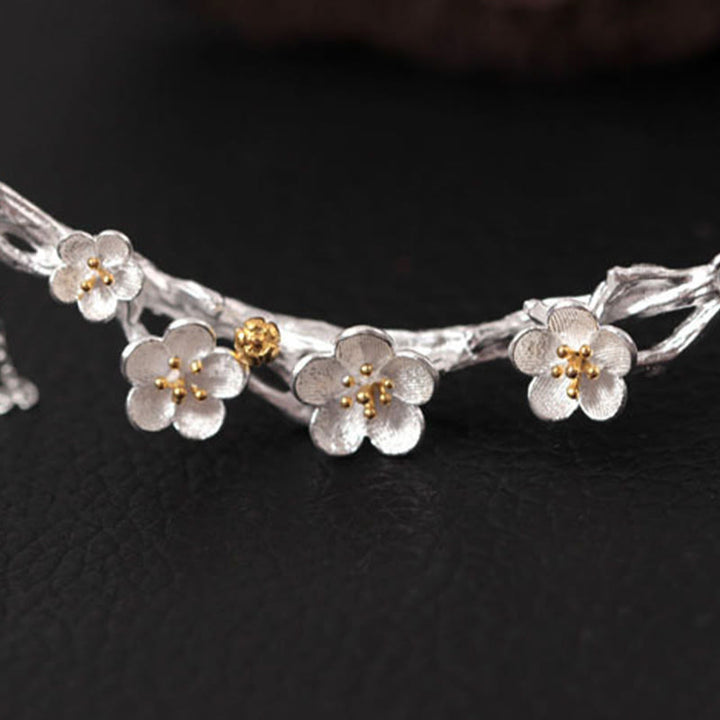 Collar con colgante de Buddha Stones en plata de ley 925 con protección de seno de ciruela