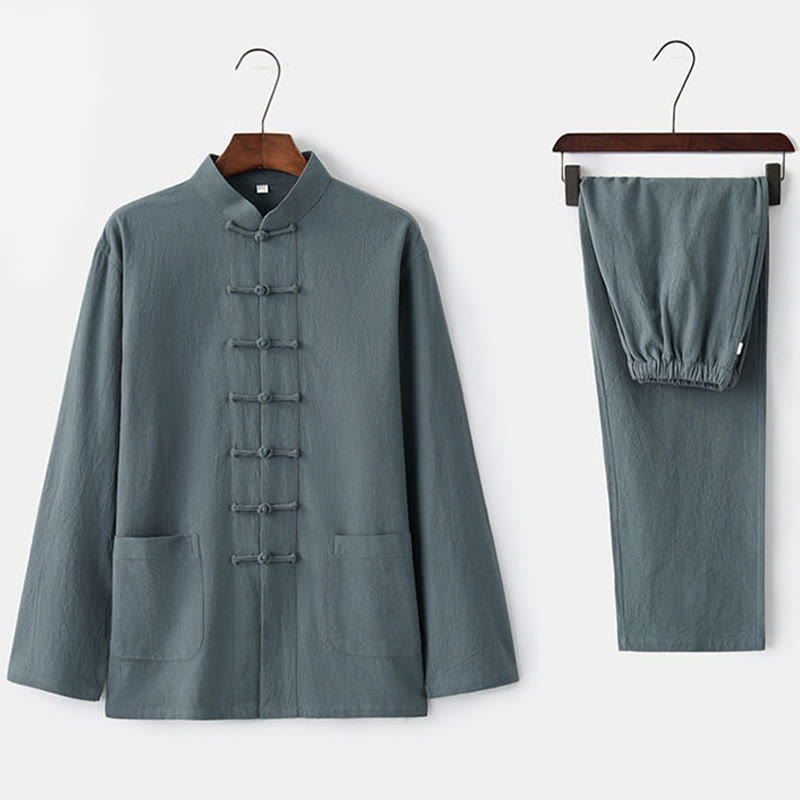 Camisa de manga larga con Buddha Stones para hombre - image 15