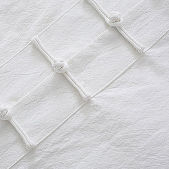 Camisa de manga larga con botones de Buddha Stones para meditación, pantalones, traje para hombre - image 6