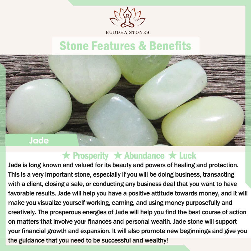 Colgante de corazón de jade con Buddha Stones para la prosperidad