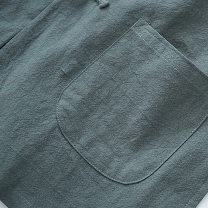 Camisa de manga larga con Buddha Stones Tang, ropa de algodón para hombre - image 12