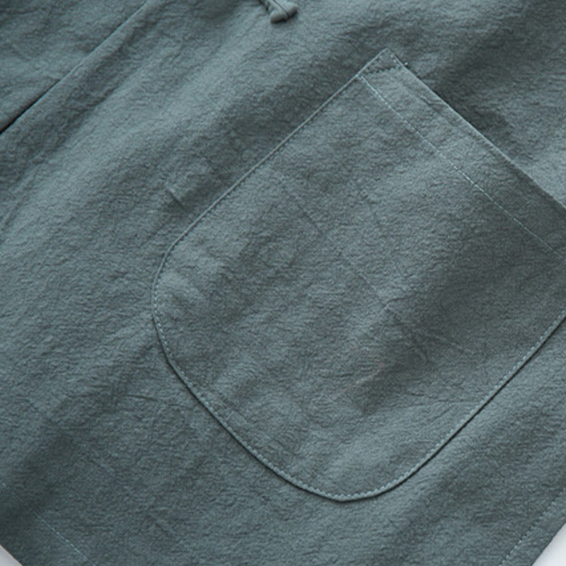 Camisa de manga larga con Buddha Stones Tang, ropa de algodón para hombre - image 11