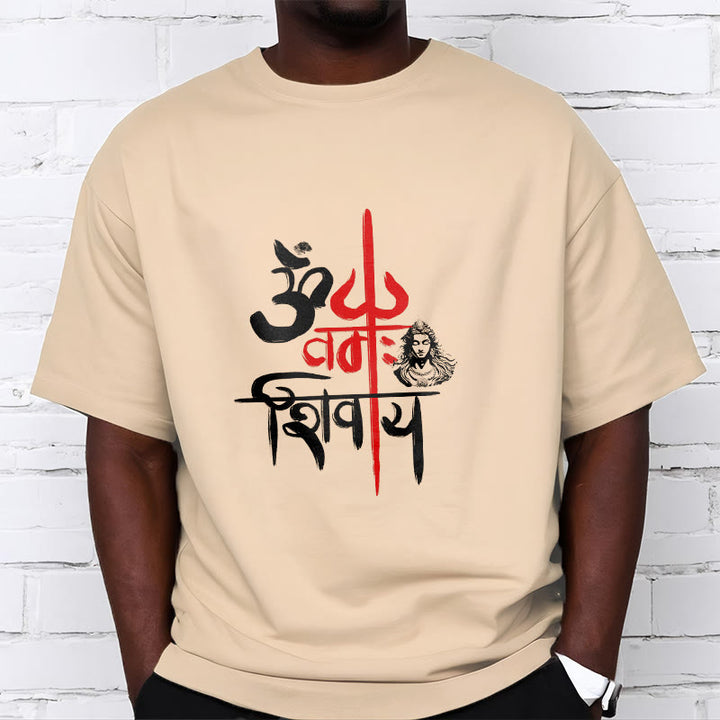 Camiseta de algodón con tridente rojo OM NAMAH SHIVAYA de Buddha Stones - image 15