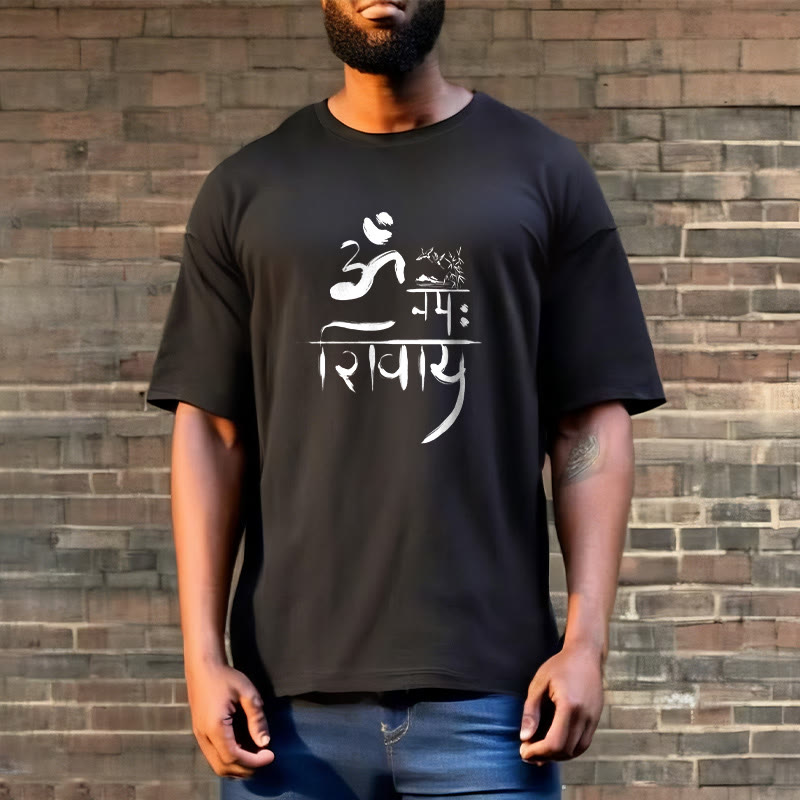 Camiseta de algodón de bambú con diseño de grulla Buddha Stones OM NAMAH SHIVAYA - image 8