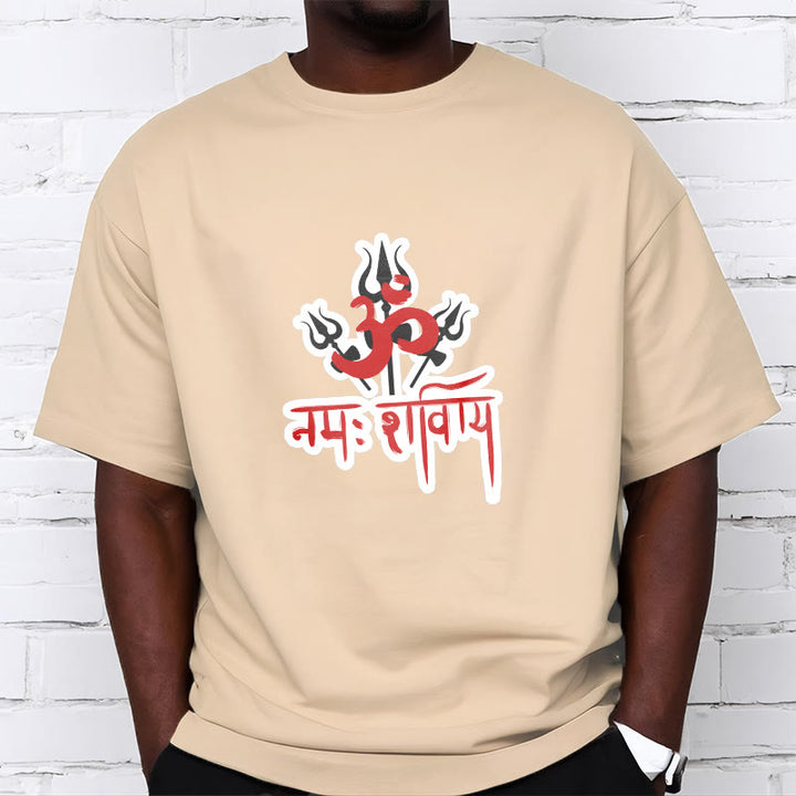Camiseta de algodón con Buddha Stones OM NAMAH SHIVAYA, tres tridentes - image 13