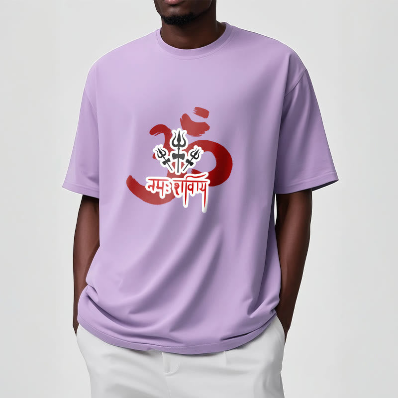 Camiseta de algodón con tres pequeños tridentes y Buddha Stones OM NAMAH SHIVAYA - image 9