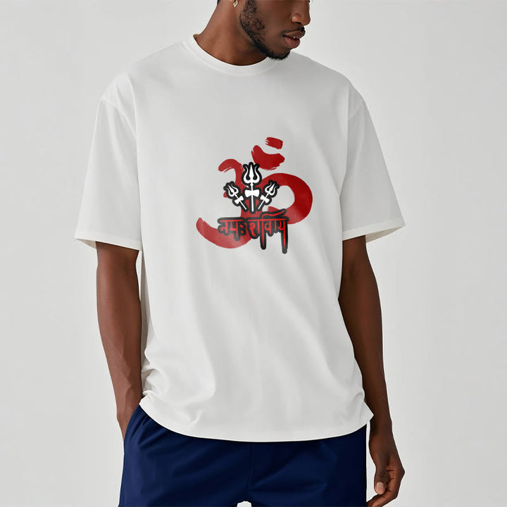 Camiseta de algodón con tres pequeños tridentes y Buddha Stones OM NAMAH SHIVAYA - image 19