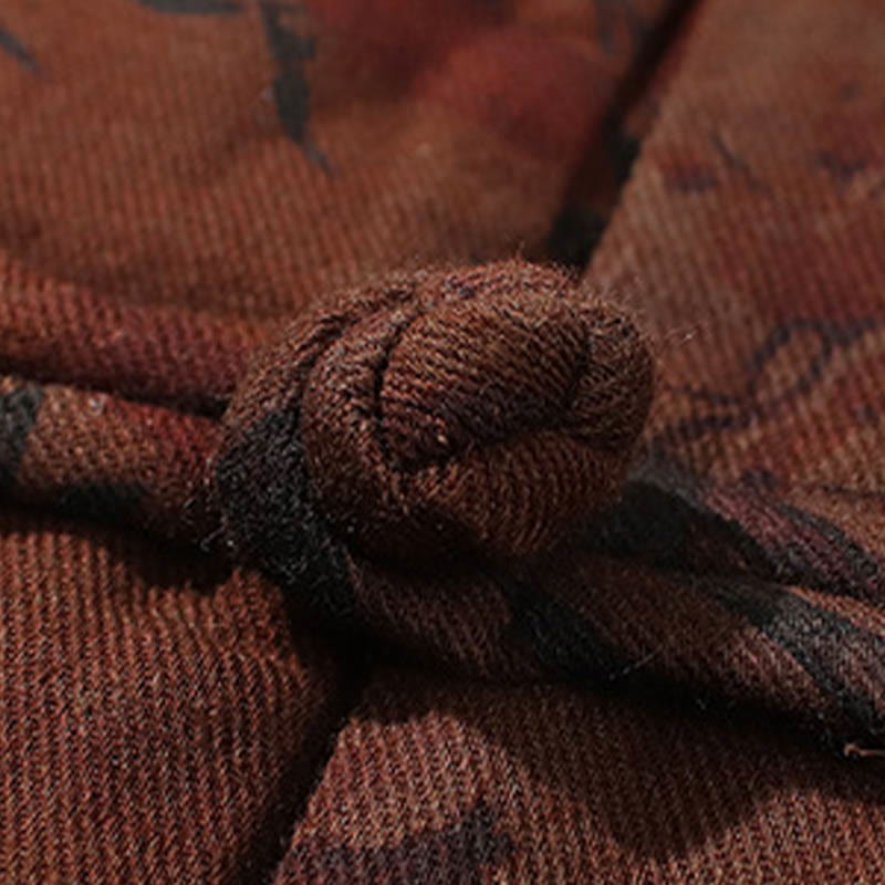 Camisa larga de algodón para hombre, chaqueta y traje chino con botones de rana y Buddha Stones - image 22