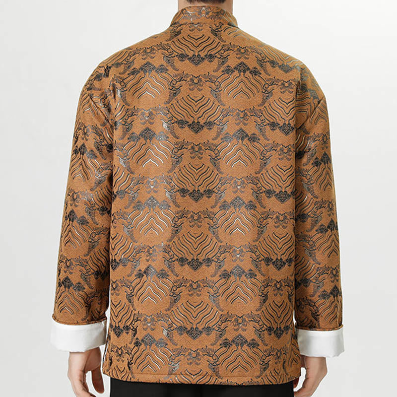 Traje chino Tang con Buddha Stones , camisa larga con forma de onda, chaqueta para hombre - image 20