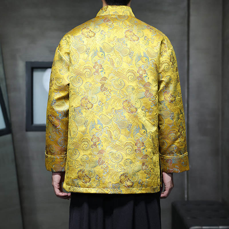 Traje chino Tang con Buddha Stones , camisa larga con cuello alto, chaqueta para hombre - image 20