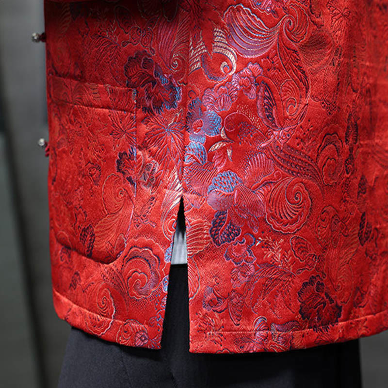 Traje chino Tang con Buddha Stones , camisa larga con cuello alto, chaqueta para hombre - image 16