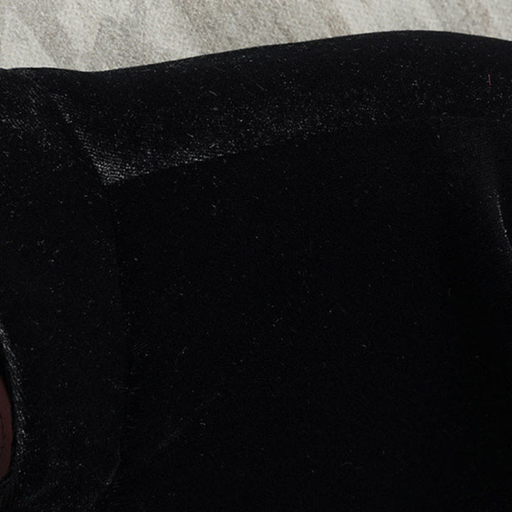 Traje Tang con Buddha Stones , cuello redondo, botones de rana, chaqueta de algodón para hombre, camisa, ropa - image 4