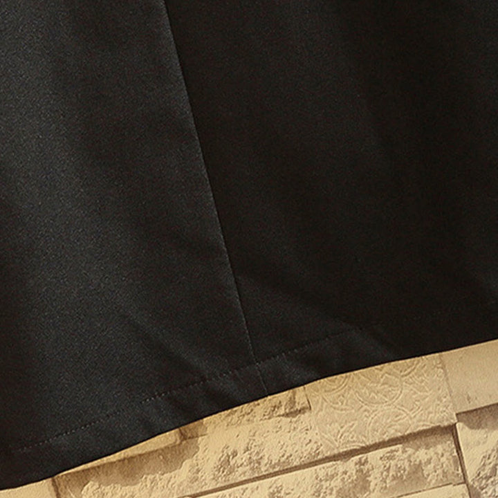 Chaqueta de algodón con botones de rana para hombre, informal, con bordado de Buddha Stones , dragón y fénix - image 7