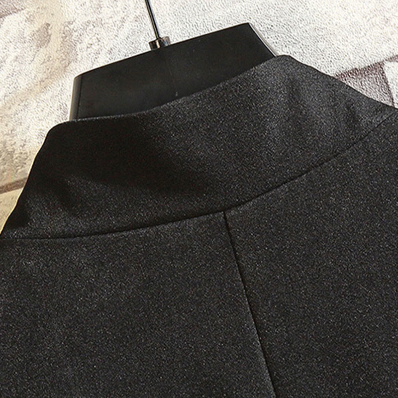 Chaqueta de algodón con botones de rana para hombre, informal, con bordado de Buddha Stones , dragón y fénix - image 3