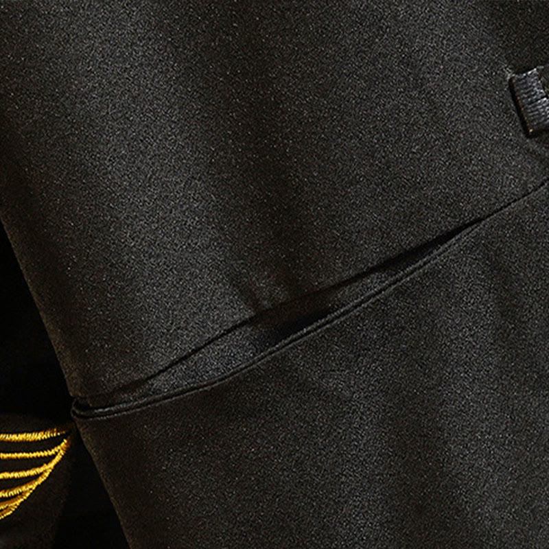 Chaqueta de algodón con botones de rana para hombre, informal, con bordado de Buddha Stones , dragón y fénix - image 8