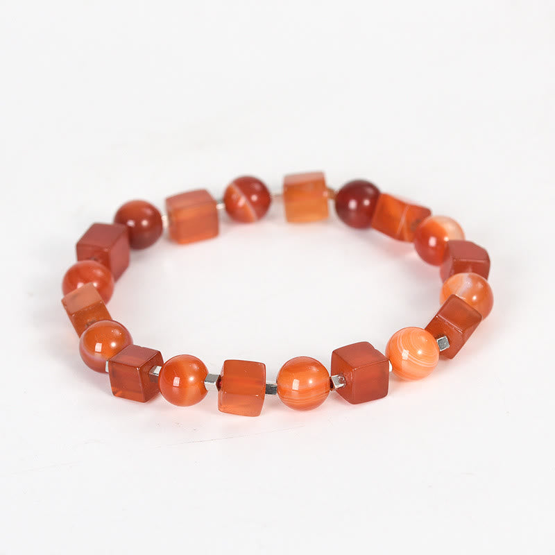 Pulsera purificadora de obsidiana negra con varios cristales y Buddha Stones