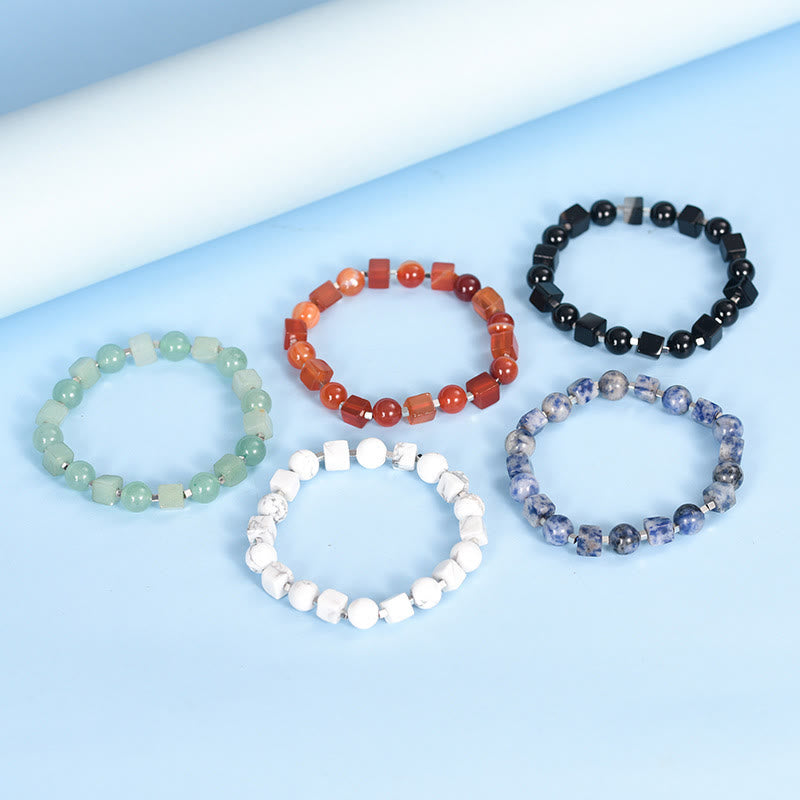 Pulsera purificadora de obsidiana negra con varios cristales y Buddha Stones