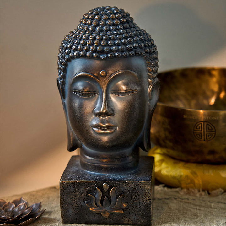Buddha Stones, decoración de meditación con bendición de Buda tibetano