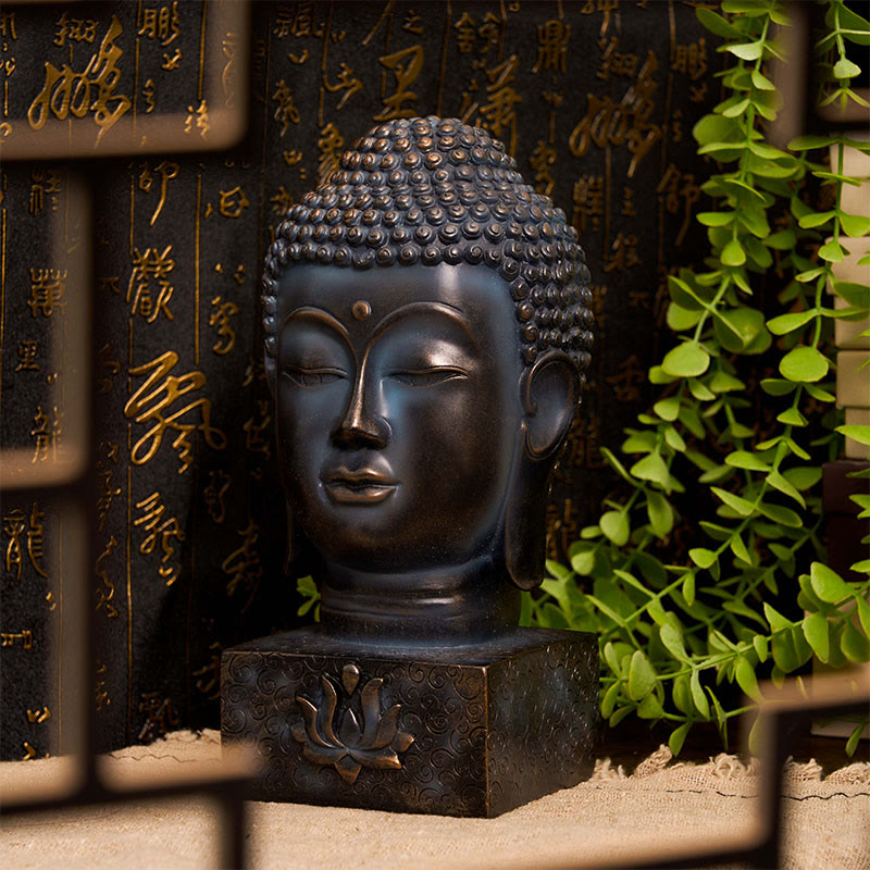 Buddha Stones, decoración de meditación con bendición de Buda tibetano